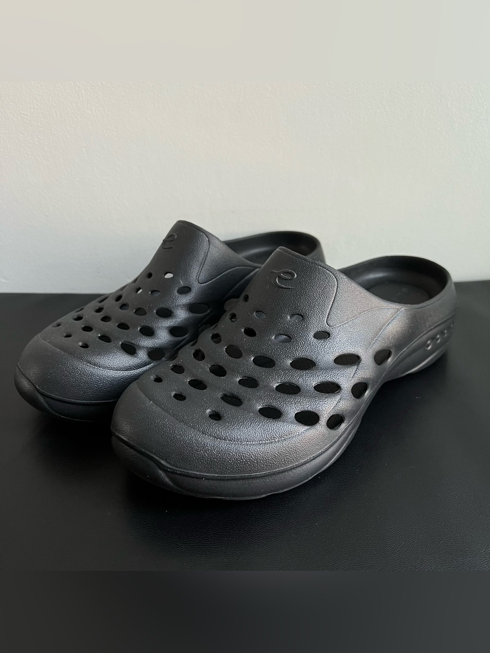Easy Spirit Black Comfort Foam Clogs Slip On Lightweight Shoes Women’s Size 7